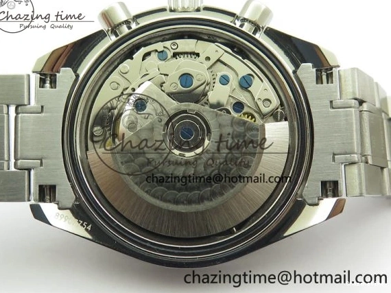 0207 Elegant Speedmaster Racing Master SS HRF 1:1 Best Edition White Dial on SS Bracelet A 7864